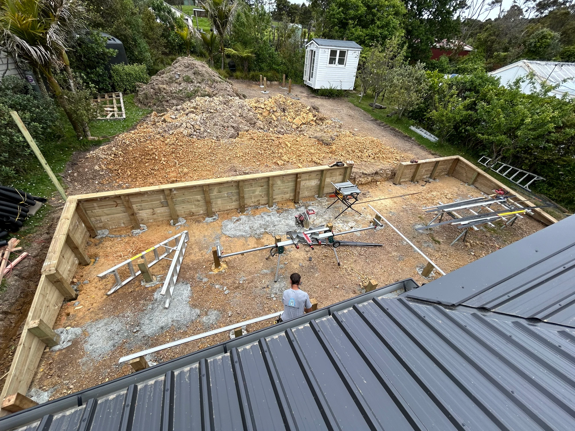 Auckland site foundation work by LSM Construction